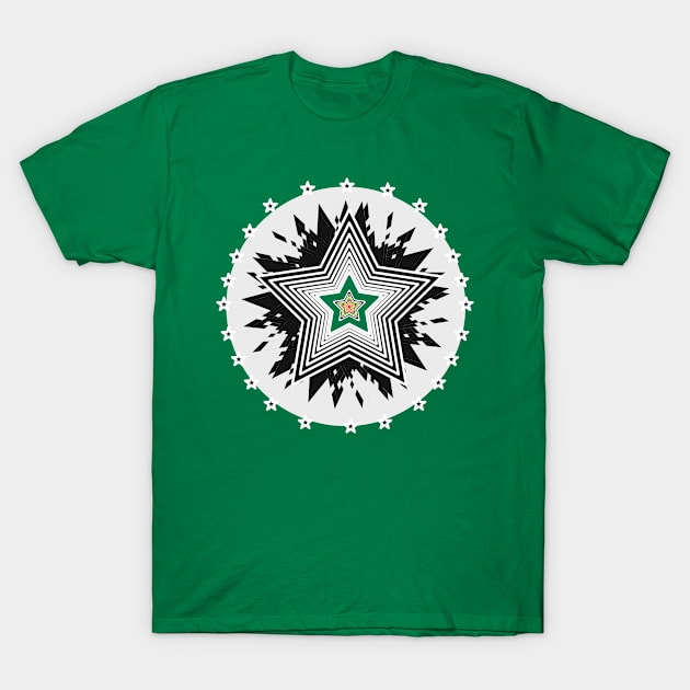 Radial star 1 T-Shirt by CybertronixWolf